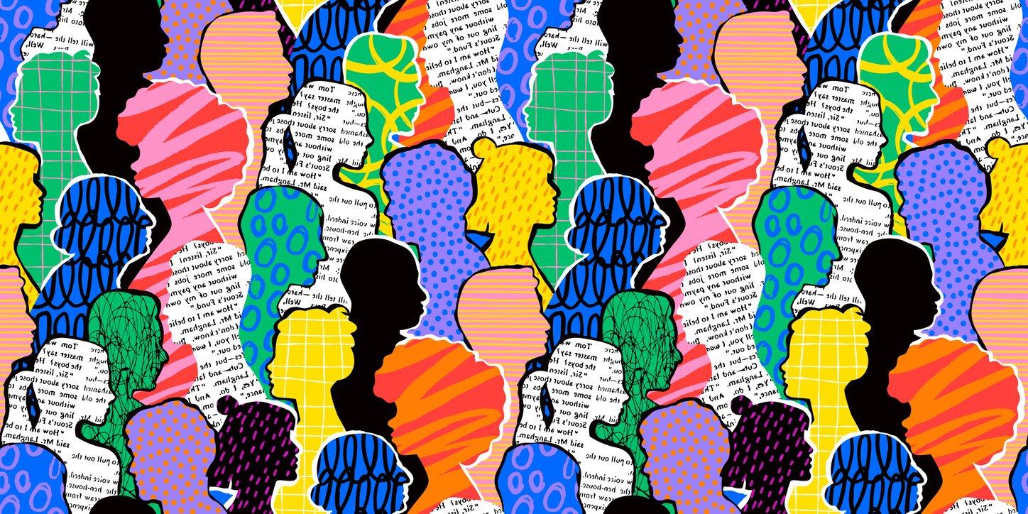 Colourful-diverse-crowd-illustration-in-modern-collage-painting-style.