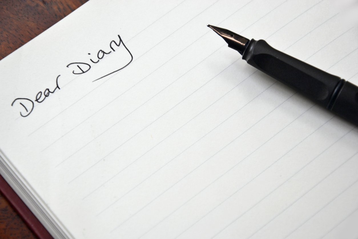 dear-diary-entry-open-on-blank-page-with-pen