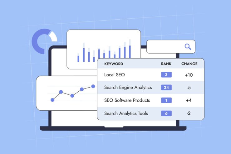 Graphic-of-SEO-rank-tracker-and-ranking-tool-for-monitoring-keyword-positions-Analyzing-SEO-performance-tracking-SERP-providing-search-metrics-insights-rank-reporting-to-enhance-search-engine-optimization.
