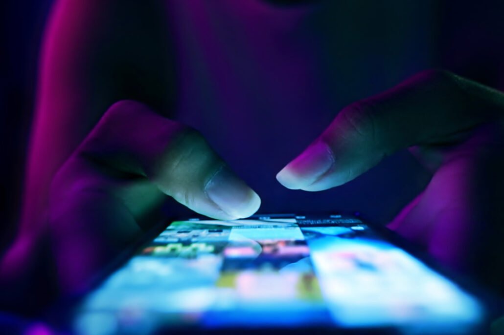 Woman-hands-using-smart-phone-for-social-media