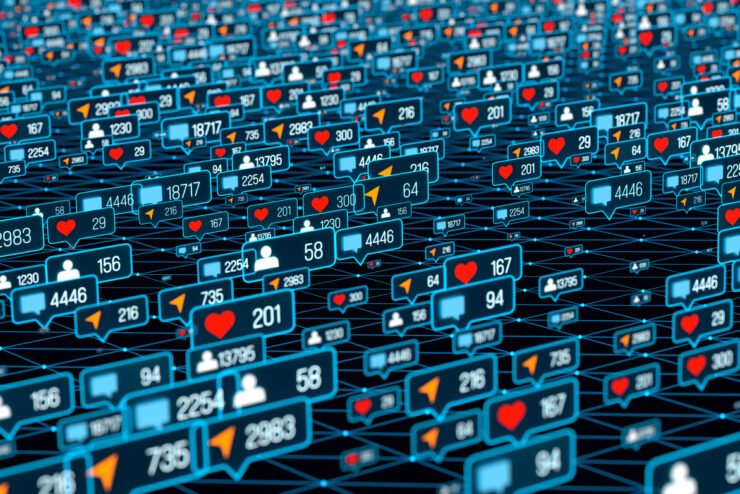 User-network-with-online-activities-post-likes-emails-social-media-followers